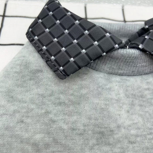Suéter de Cuello Falso Velvet para Mascotas - Abrigo Elegante de Dos Piezas - Image 2
