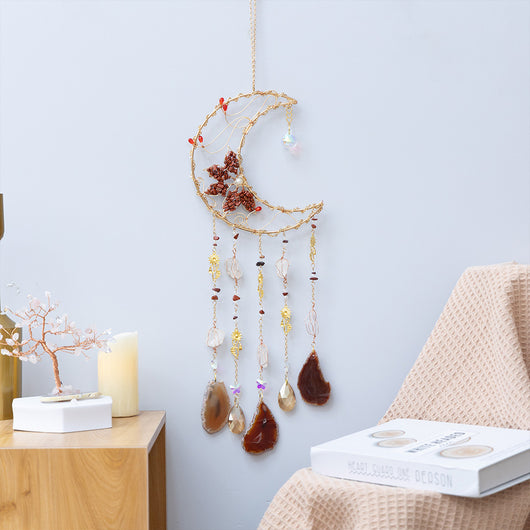 Atrapasueños con Cristal de Ágata Natural Triturada - Image 17