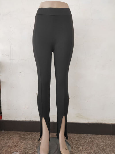 Pantalones Slim Micro Abiertos con Cierre Frontal - Image 3