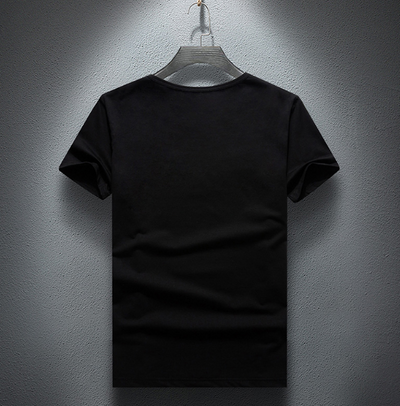 Camiseta Manga Corta Diamante para Hombre Estilo Europeo y Americano - Image 2
