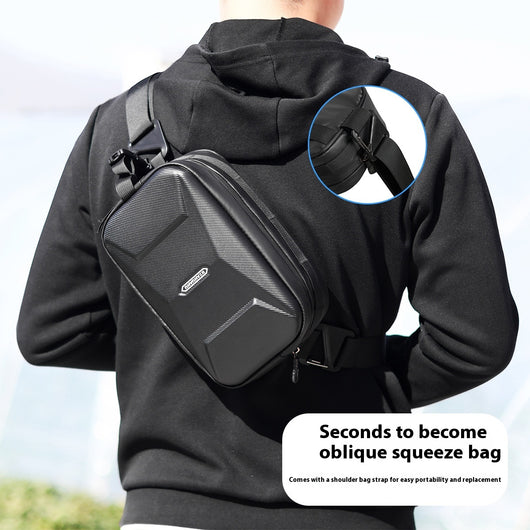 Bolsa Frontal de Bicicleta Montañera con Carcasa Rígida y Gran Capacidad - Image 2