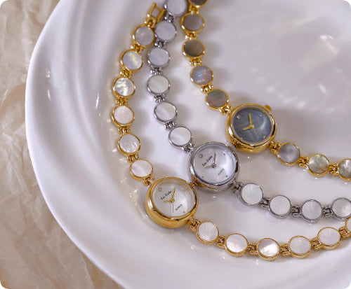 Pulsera Vintage con Nácar Aurora Resistente al Agua - Image 11