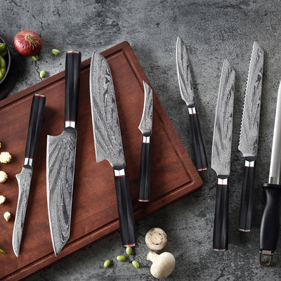 Juego de Cuchillos de Chef Damasco Profesional - Image 3
