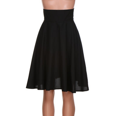 Falda Plisada Cintura Alta Slim en Colores Sólidos para Mujer - Image 7