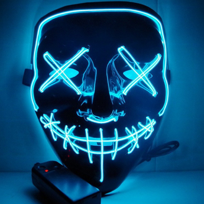Máscara de Terror Halloween con Luz LED Fluorescente - Image 10