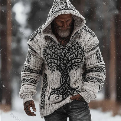 Sudadera Estampada con Capucha de Punto para Hombre - Image 7