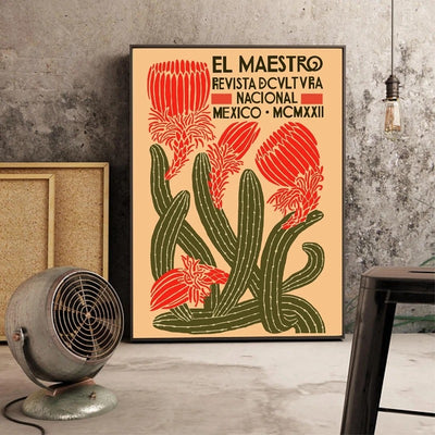 Cuadro Canvas Floral Retro Mexicano - Image 6