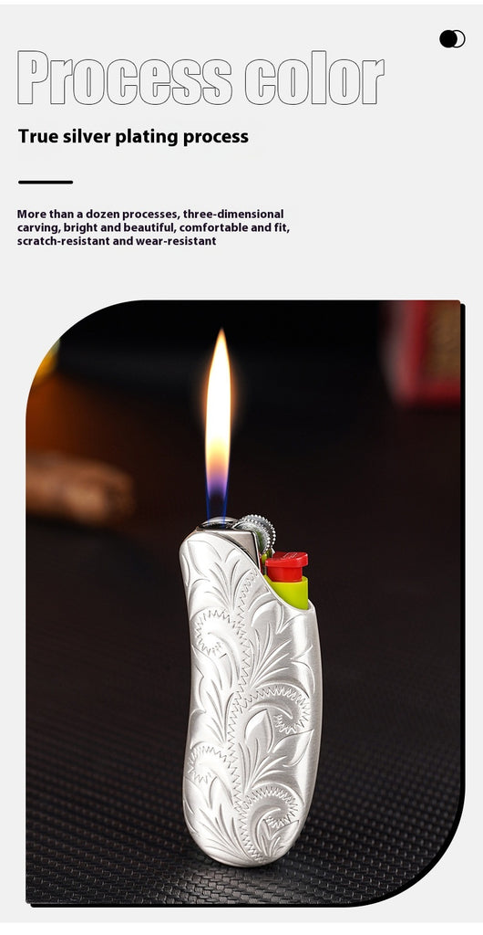 Encendedor Metálico con Protector de Seguridad - Diseño Ergonómico - Image 30