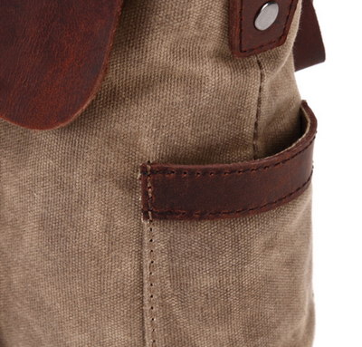 Maletín Bandolera de Lona y Cuero - Bolso Diagonal Profesional - Image 10