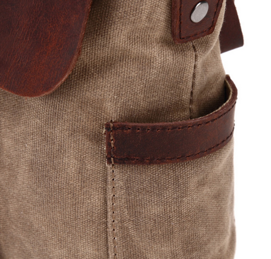 Maletín Bandolera de Lona y Cuero - Bolso Diagonal Profesional - Image 10