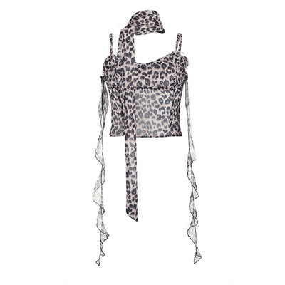 Top Halter Estampado Leopardo para Mujer - Image 18