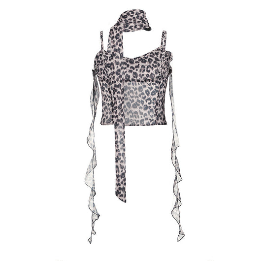 Top Halter Estampado Leopardo para Mujer - Image 18