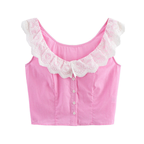 Top Encaje Estilo Americano con Tirantes Ajustables - Image 6