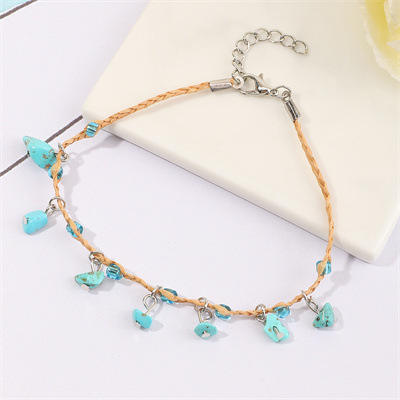 Pulsera Tejida en Rafia con Piedra Natural - Image 13
