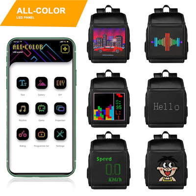 Mochila LED con Altavoz Bluetooth Integrado - Image 2