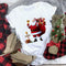 Camiseta Cuello Redondo Estampado Películas Navideñas para Mujer