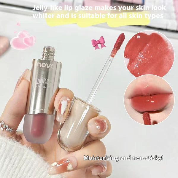 Brillo Labial Transparente Efecto Agua - Acabado Puro y Luminoso