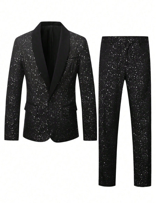 Conjunto de Traje Brillante para Hombre - Saco y Pantalón - Image 15