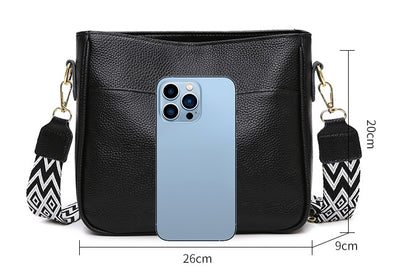 Bolso Bandolera de Cuero Genuino - Estilo Casual Premium - Image 5