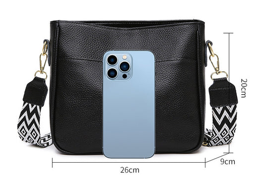 Bolso Bandolera de Cuero Genuino - Estilo Casual Premium - Image 5