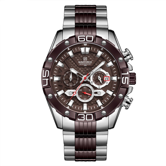 Reloj de Hombre Moderno con Movimiento Luminoso de Precisión