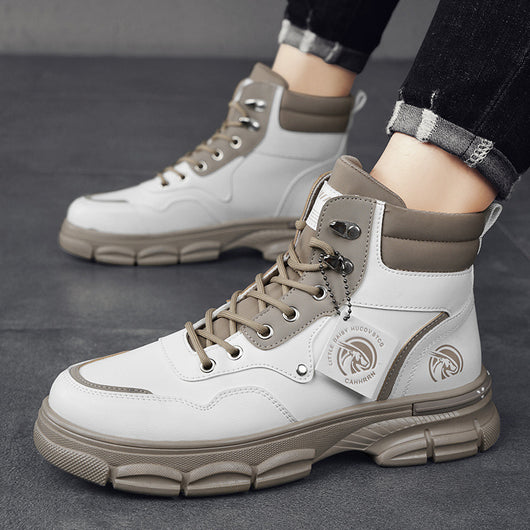 Botas Martin Altas Estilo Británico Casual para Hombre - Image 8