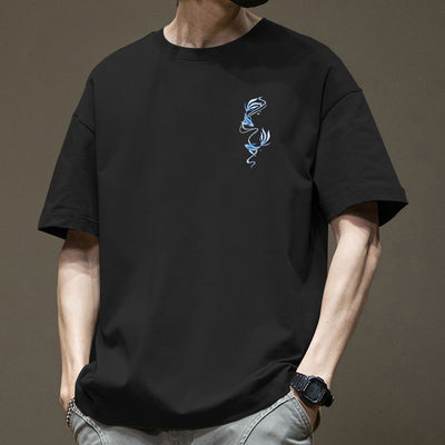 Camiseta Retro Americana Pesada de Manga Corta para Hombre - Image 15