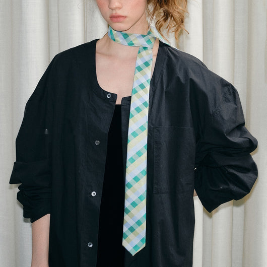 Corbata Universitaria Diseño Coreano - Camisa de Estilo College - Image 7