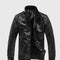 Chaqueta de Cuero Slim Fit para Motociclista