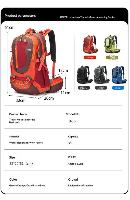 Mochila de Montaña Impermeable de Gran Capacidad Ultraligera - Image 22