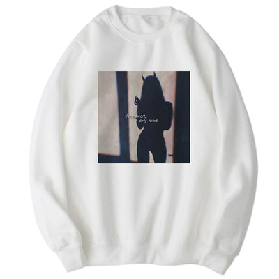 Suéter Harajuku Retro Talla Grande Manga Larga - Image 21