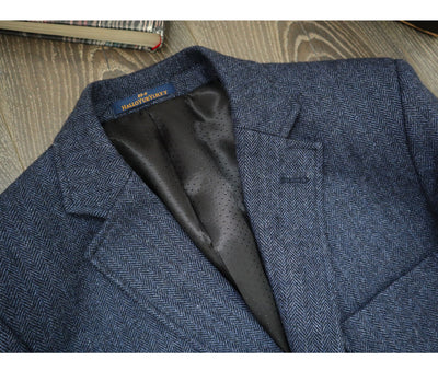 Blazer Tweed Retro para Hombre - Chaqueta de Lana Vintage Workwear - Image 11