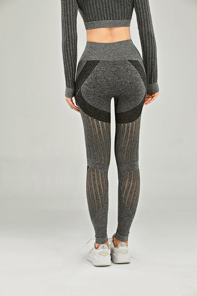 Leggins Levantacaderas Peach con Malla Deportiva - Image 24