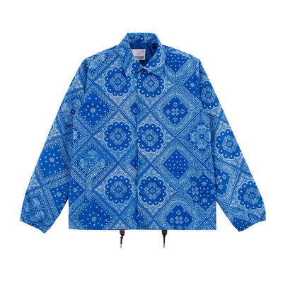 Chaqueta Cortavientos Hip-hop Estampado Floral Cashew West Coast - Estilo Street Wear - Image 8