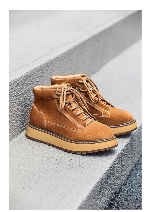 Botas Plataforma de Cuero Genuino Estilo Retro Británico - Image 21