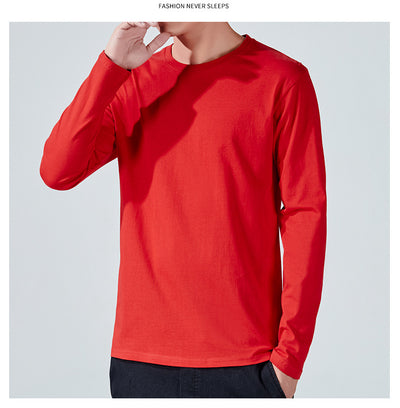 Camiseta Manga Larga Básica de Algodón para Hombre - Image 14