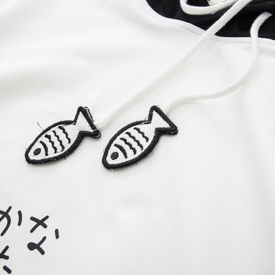 Sudadera con Capucha Estampado Gato Mori Kawaii para Mujer - Image 3