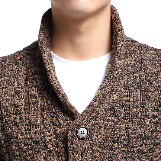 Cardigan de Algodón para Hombre - Suéter Tejido con Botones - Image 2