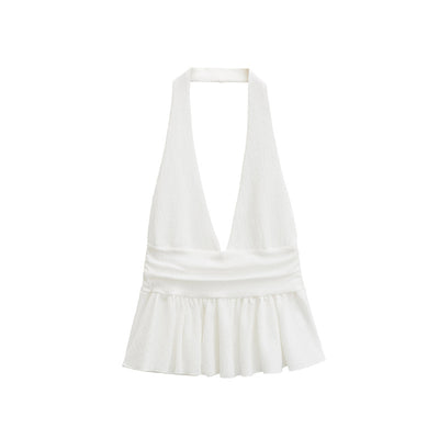 Top Halter Elegante con Detalles Laminados - Image 3