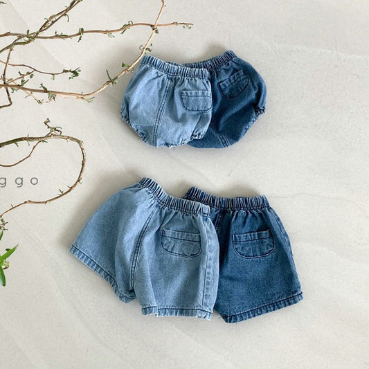 Shorts de Mezclilla Estilo Coreano para Bebé y Niño Pequeño
