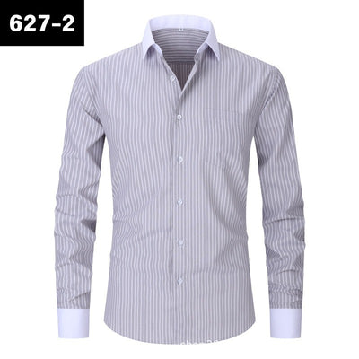 Camisa Rayada de Verano para Hombre Talla Grande - Image 4