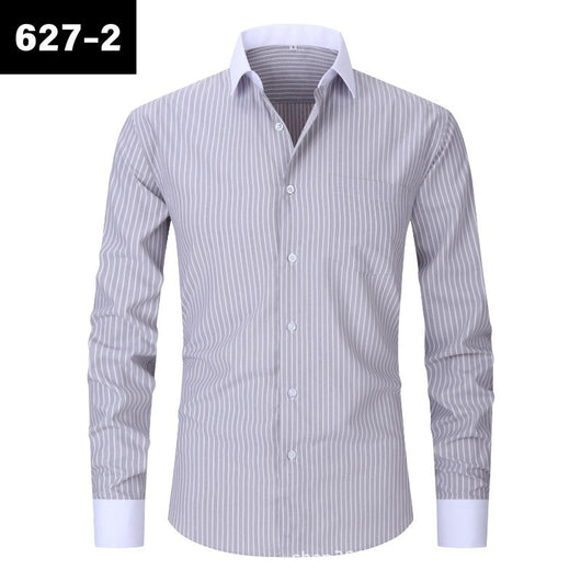 Camisa Rayada de Verano para Hombre Talla Grande - Image 4