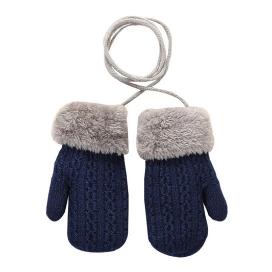 Guantes Térmicos de Punto con Cuello y Forro de Terciopelo