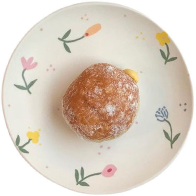 Plato Postre Floral Pintado a Mano - Diseño Frutal Mate - Image 10