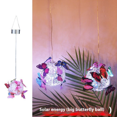 Lámpara Solar Colgante Decorativa con Mariposas Iluminadas - Image 6