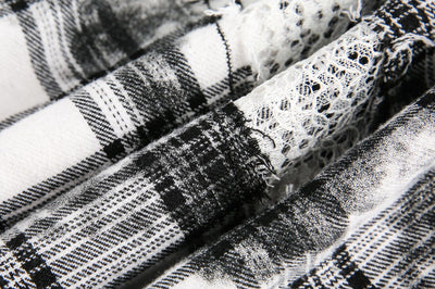 Camisa Cuadros Retro Oversize Manga Corta - Image 8