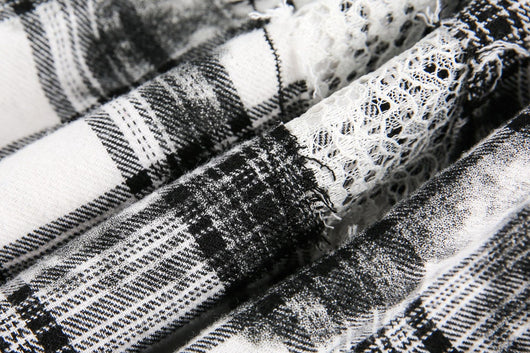 Camisa Cuadros Retro Oversize Manga Corta - Image 8