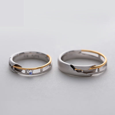 Anillo de Pareja Diseño Original Rumbo a la Felicidad - Image 3