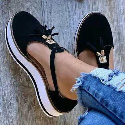 Sandalias Plataforma con Flecos