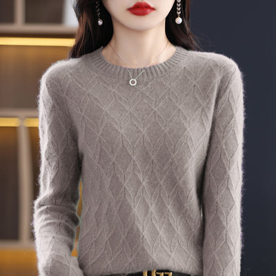 Suéter Jacquard Grueso para Mujer - Abrigo Cálido Otoño Invierno - Image 6